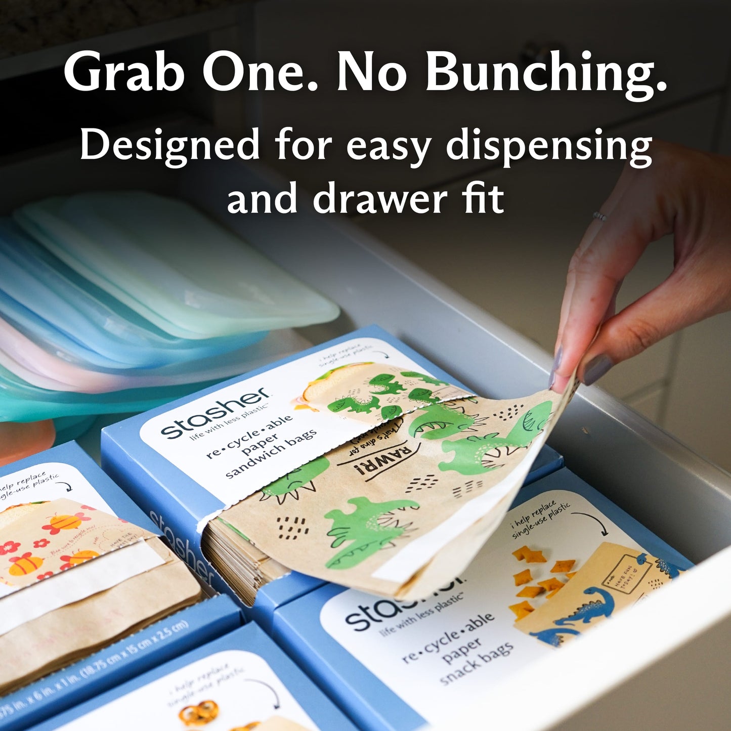 Recyclable Paper Sandwich Bags 50ct