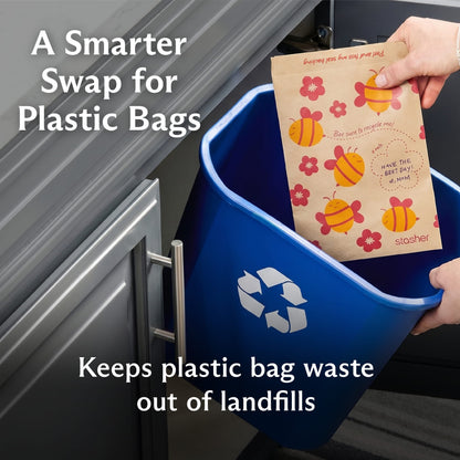 Recyclable Paper Bags 4-Pack 200ct