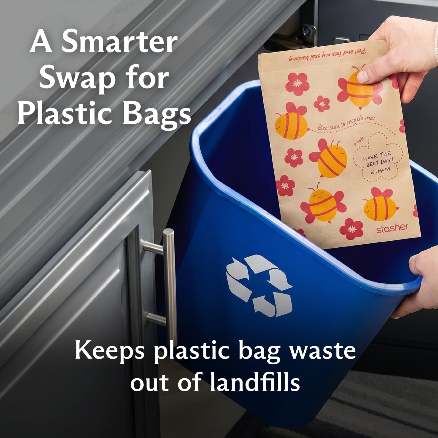 Recyclable Paper Bags 2-Pack 100ct