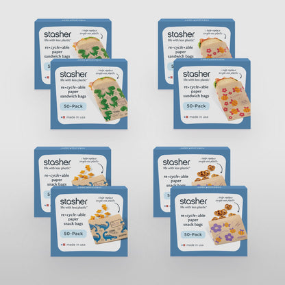 Recyclable Paper Bags 8-Pack 400ct